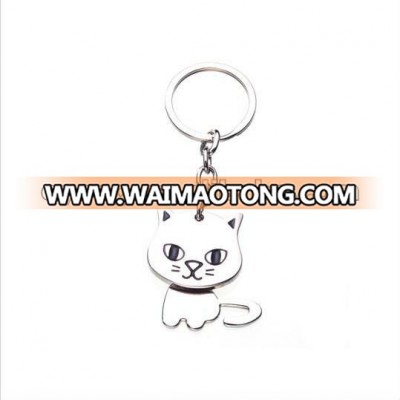 New Arrival Movable Cat Key Chain Metal